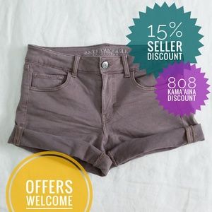 AEO Midi x Twill shorts (12) in Mauve